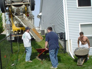 House - Kevi and my dad filling up