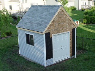 House - finished roof, siding, window and door