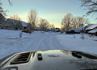 Snow - Apparently got a bit of snow at home.