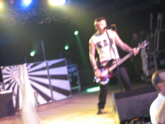 A blurry shot of MXPX.  The crowd was so insane I couldn't get a clear shot.