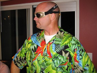 Rico wearing Ninja's doggles