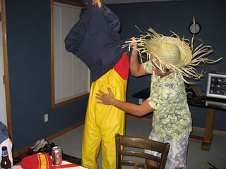 Nathan D - Not sure why, but Ru's outfit made Nathan want to rub his tummy.