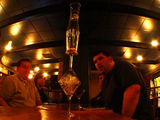 Drinks - Balancing glasses at the Lift