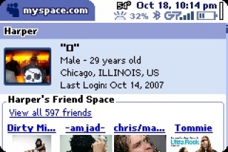 Tech - My buddy, Harper's profile - I'm not in his top 8.  wtf dude.