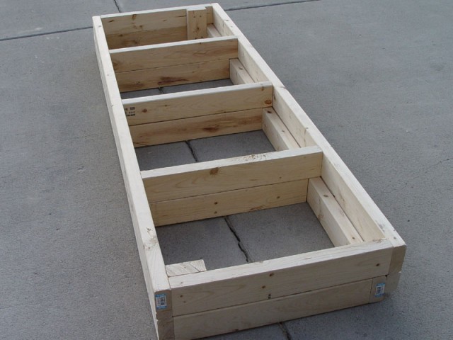 The bottom of the frame