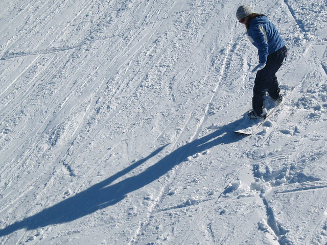 Amy bombing the hill