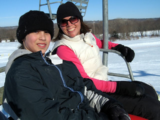 Snowboarding - Gabe and Kari
