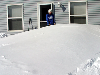 House - Huge Drift in Our Yard