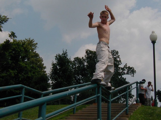 Zack hitting the big Iowa City kink