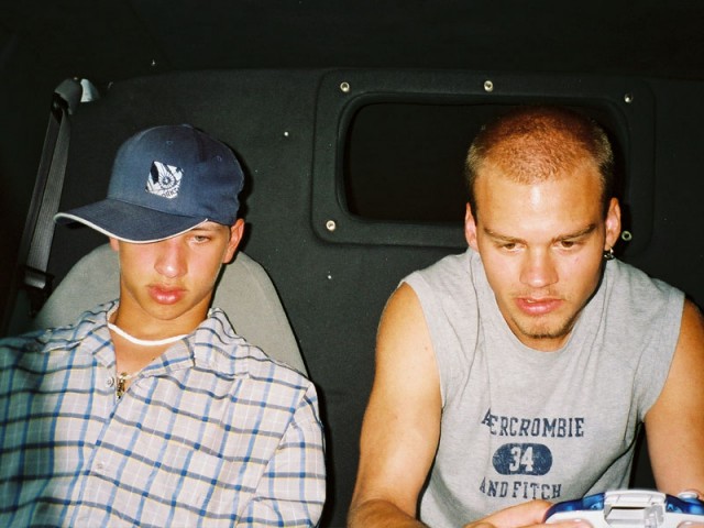 Aaron and Daylon playing dreamcast