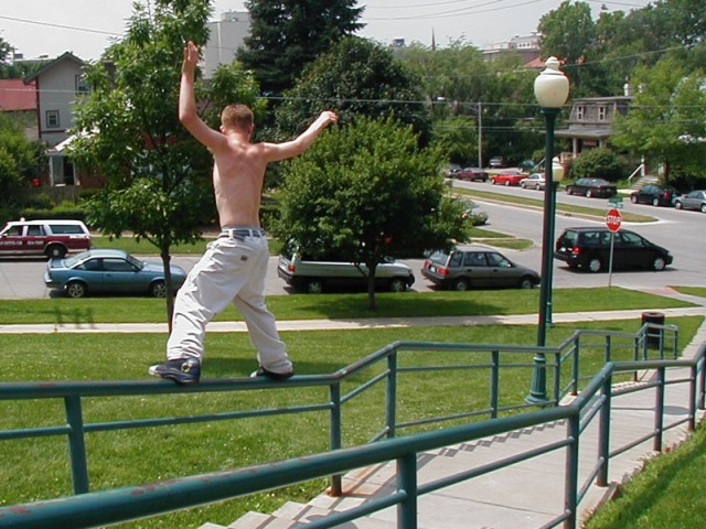 Zack Rickey hitting the big Iowa City kink