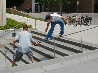 frame - Aaron hitting a rail in Iowa City