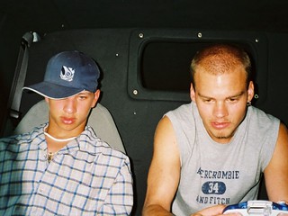 Aaron and Daylon playing dreamcast