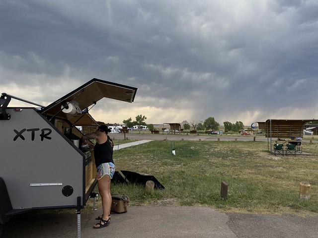 A storm's rolling in