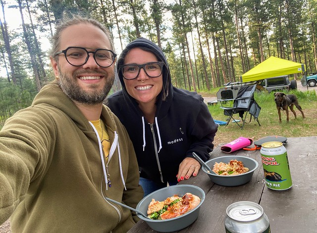 Nice night. Eatin dinner