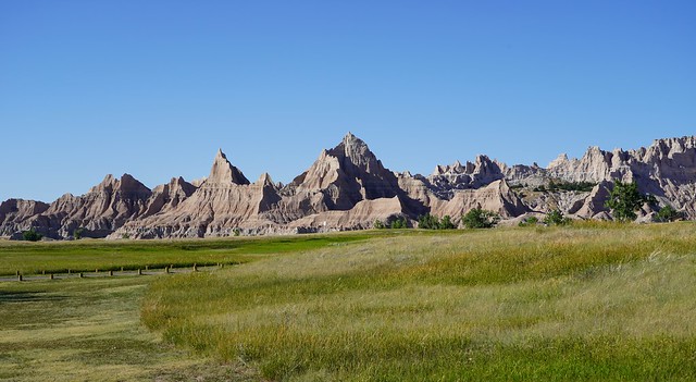 The view of the Badlands from our campground