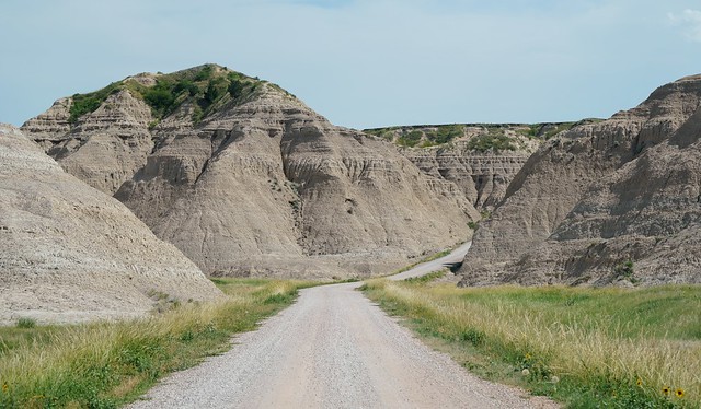 Heading up sheep mountain road