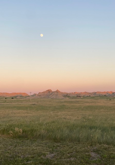 Moon sunset from camp