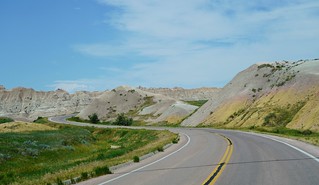 frame - Lil painted mountains. Winding roads