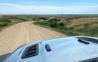 Drivin the back roads around the badlands