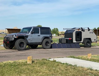 Camper - Chargin up the batteries before heading further west