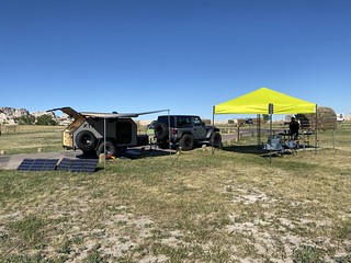 Camper - Set up in the Badlands