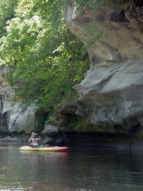 Zach by some hanging rock