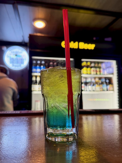 Tina's Rabbit Hole had diet dewski AND blue UV