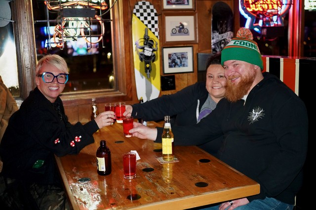 Enjoying some titty balls