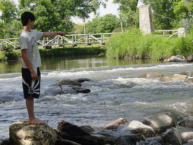 Picking a route to go over the dam