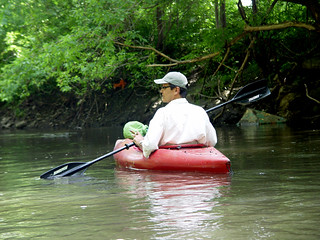Kayaking - Mathew Kayaking down the skunk