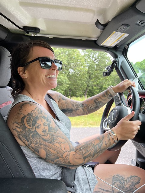 Took the doors off the Jeep to cruise around Land Between the Lakes