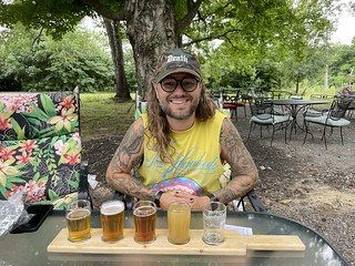 Samplin some local beer