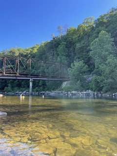 Bridge - The Emory River and old steel bridge