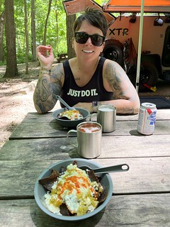 Bloody Mary - Post-hike chilaquiles and a bloody beer