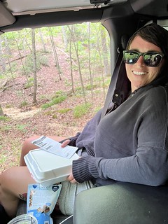 Off-roading - Enjoying a doorless cruise through the woods