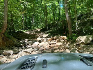 Drivin over boulders