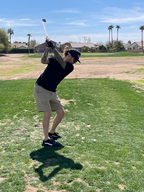 First hole of the year.