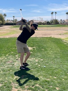 First hole of the year.