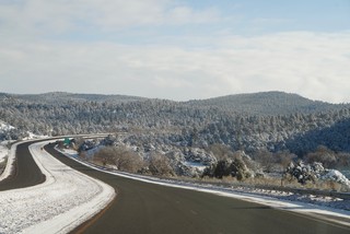 Driving through the Sangre De Cristo foothills