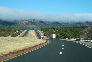 The way the clouds were hanging onto the edge of these mountains