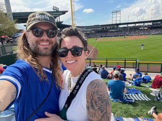 Spring training selfie