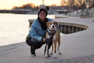 Takin a walk along the river in Wichita