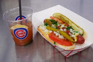 Drinks - Chicago dog and a $30 bloody mary, lol