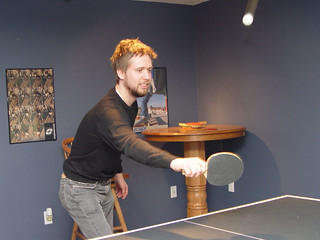 Cedric Collins - I have no idea what he is looking or swinging at, haha