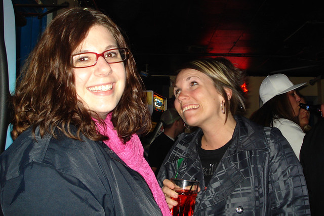 Nicole and Kari at the Dog House!