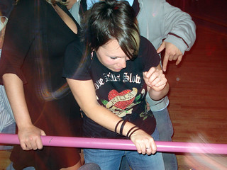 Kari on the rail. This pretty much makes it official