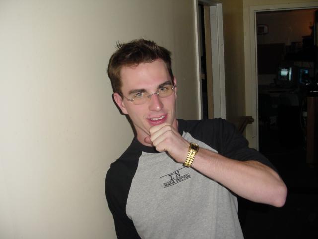 Alexei squeezing his chin