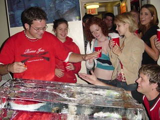 Saint Louis - Zach about to give me an ice shot