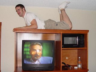 Saint Louis - Jordan Muck on the TV stand